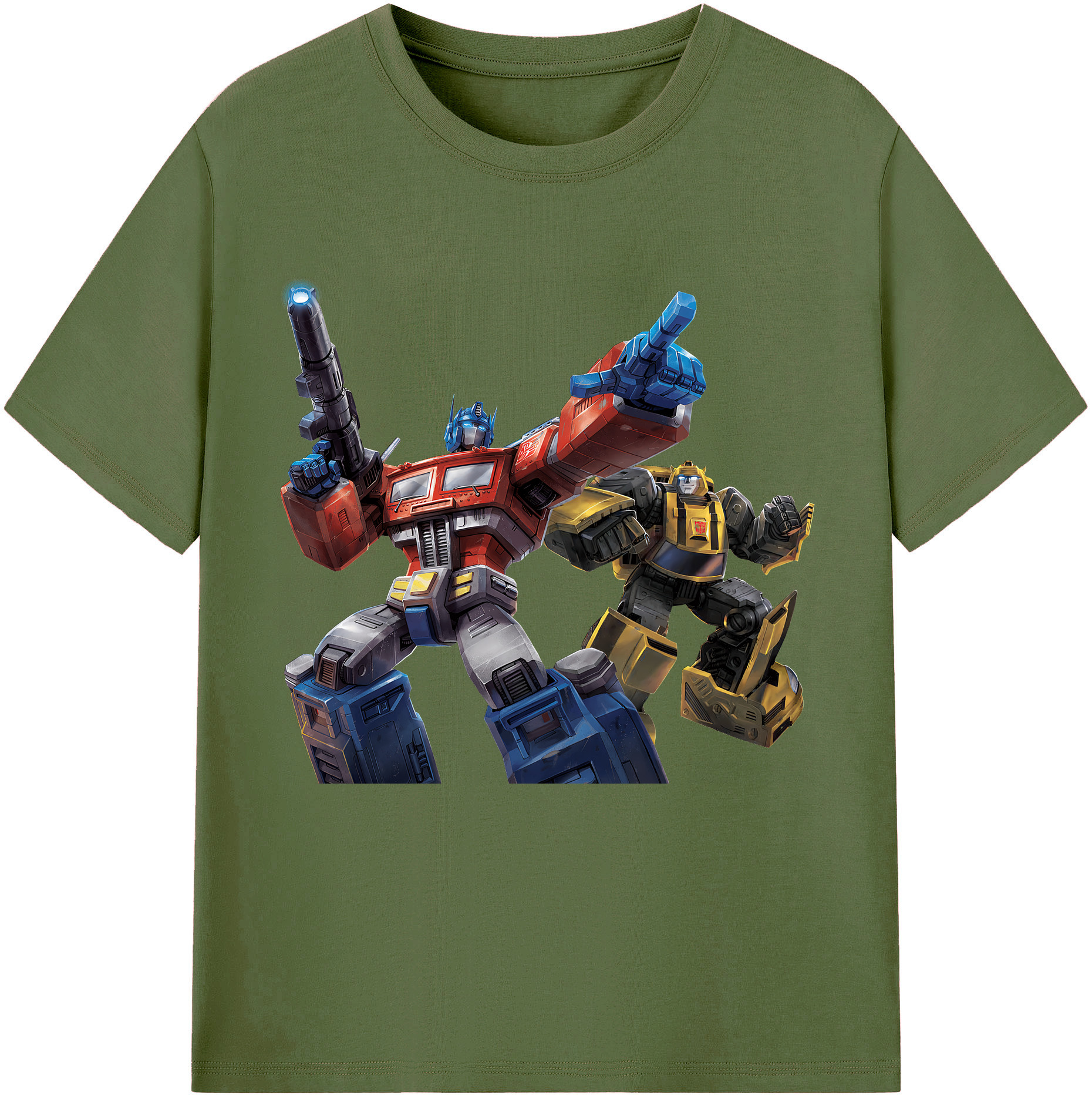 （画像用） Transformers トランスフォーマー 綿100％半袖Tシャツ（フロントプリント）